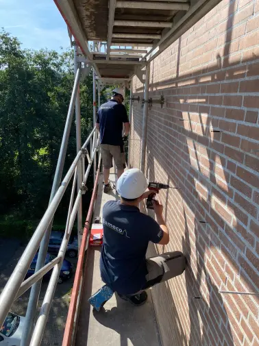 Plaatsen spouwankers in Simpelveld